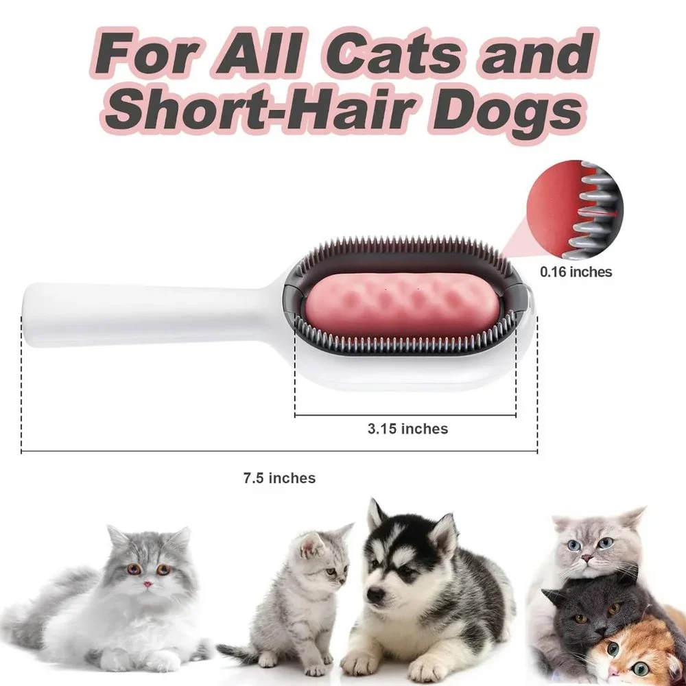 Cat Hair Brush with Water, Sticky Brush 2.0 for Cats, Pet Hair Removal Comb